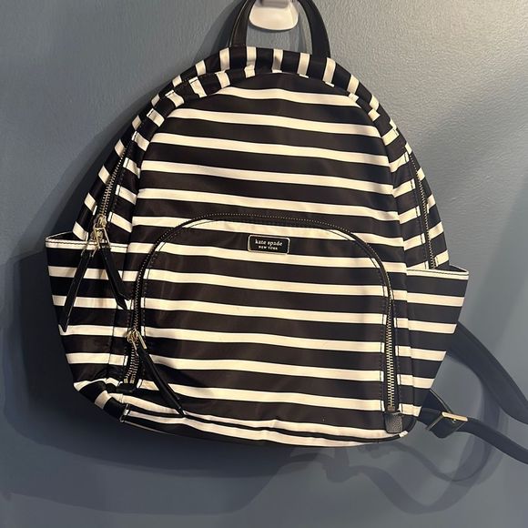 kate spade Handbags - Kate Spade Dawn Sailing Stripe Backpack Black and White